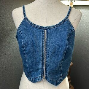 No boundaries, vintage, Jean top size large